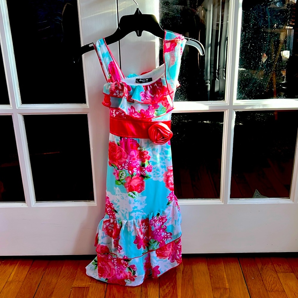 Sequin Heart Size 7 girl Easter or Fashion Dress
